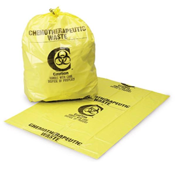 Medegen Medical Products, Bag Biohazard 30X43" 20-30Gal Flat Seal Plstc Yellow/Black 3Mil Symbol Ns 100/Ca - 4210