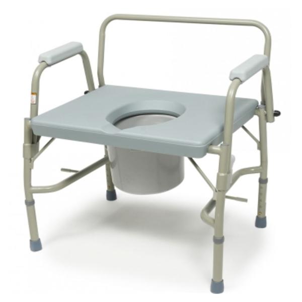 Graham-Field/Everest &Jennings Commode 3-In-1 Lumex Imperial 600Lb Rbr Tp 31X19.5-23.5" Esy Rls Mchnsm 1/Ea - 6438A