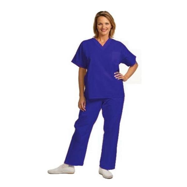 Fashion Seal Shirt Scrub Fashion Seal 78720 Unisex Large Cobalt Blue Ea - 78720-LG