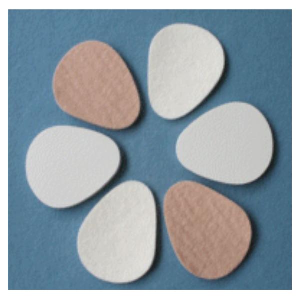 Aetna Felt Corporation Pad Orthopedic Metatarsal Felt 2.75X2-3/8" 1/4" Thick Flesh 100/Pk - 10359