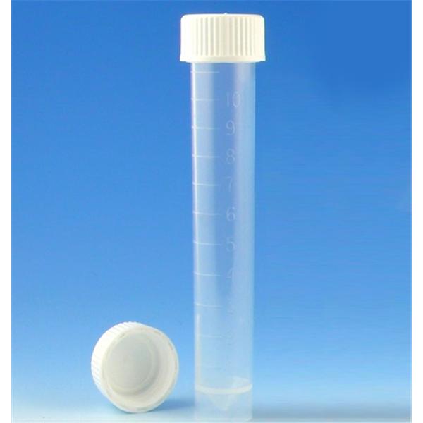 Globe Scientific Polypropylene Transport Tube 10Ml Non-Sterile 250/Bx, 4 Bx/Ca - 6122A