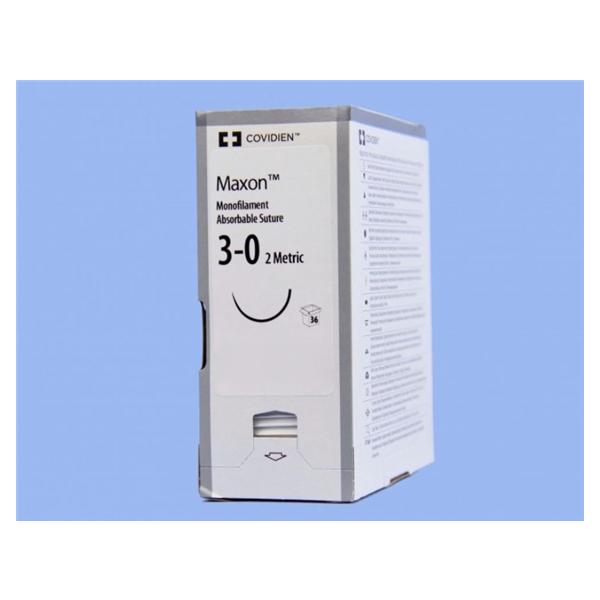 Medtronic MITG-Covidien Suture 3-0 Polyglyconate Copolymer V-20 Maxon Green 30" Monofilament 36/Ca - 8886623341