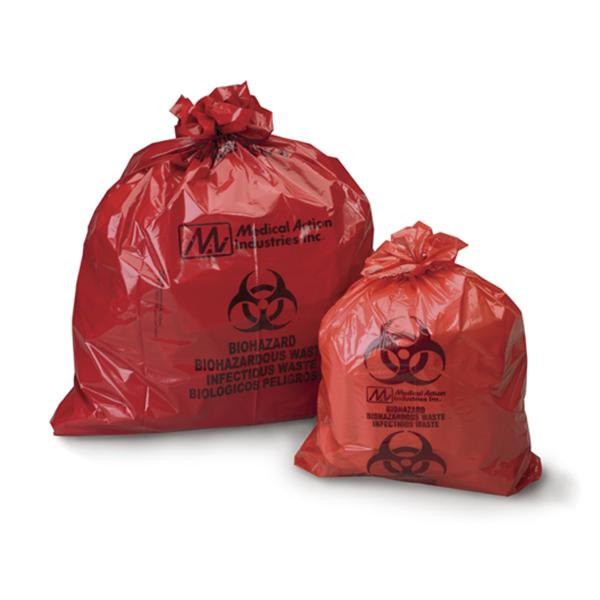 Medegen Medical Products, Bag Biohazard 25X34" Plastic Red Symbol Non-Sterile 250/Case - 108MP