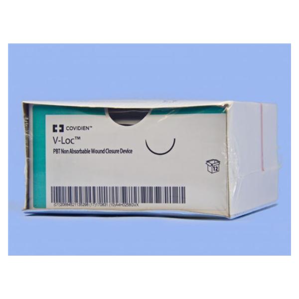 Medtronic MITG-Covidien Suture 3-0 Polybutester V-20 V-Loc Pbt Blue 9" Barbed Non-Absorbable 12/Ca - VLOCN0644