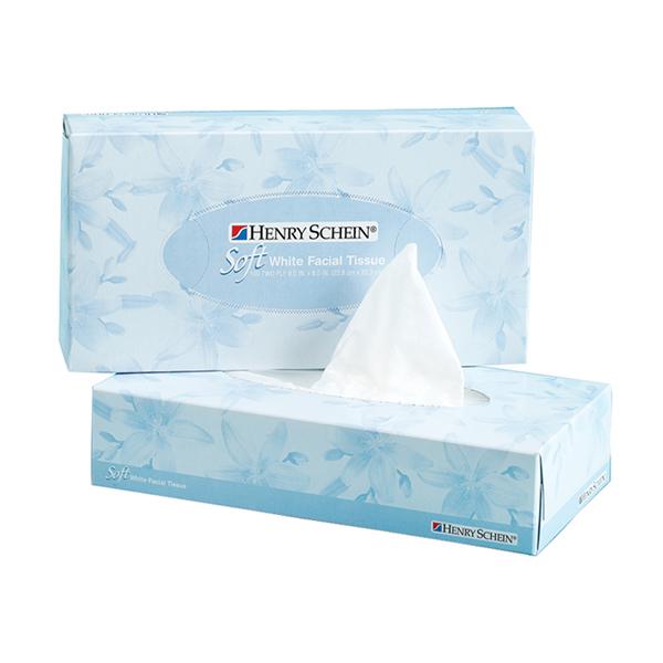 Henry Schein Tissue Facial White 2 Ply 100/Bx, 30 Bx/Ca - 9004214