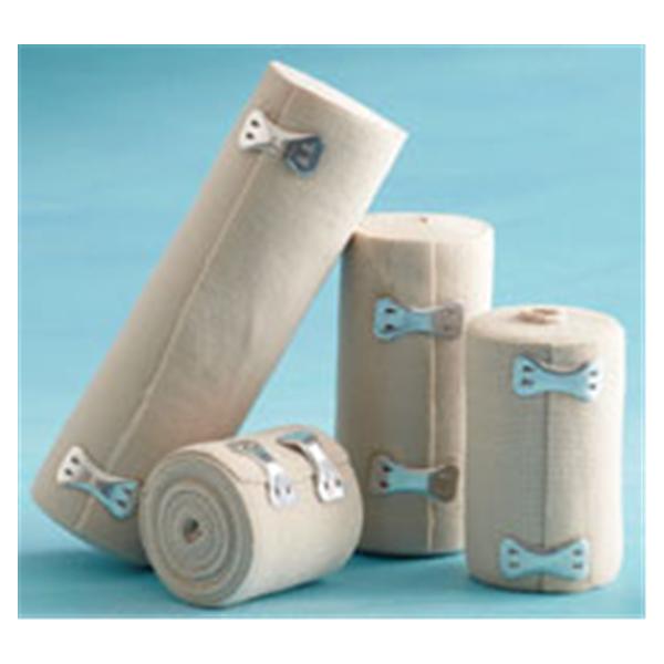 Henry Schein Bandage 6"X4.5Yd Stretch Elastic Clip Closure Tan Lf Non-Sterile 10/Bx, 5 Bx/Ca - 9004680