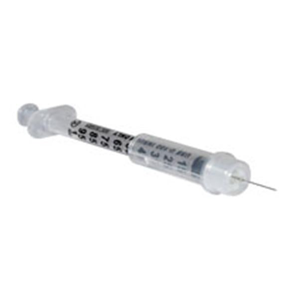 Henry Schein Syringe/Needle 1Cc 29Gx1/2" Insulin Safety 100/Bx, 8 Bx/Ca - 200017SG