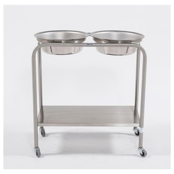 Blickman Industries Basin Double Stainless Steel 29X15X33" Silver With H-Brace Ea - 727808100