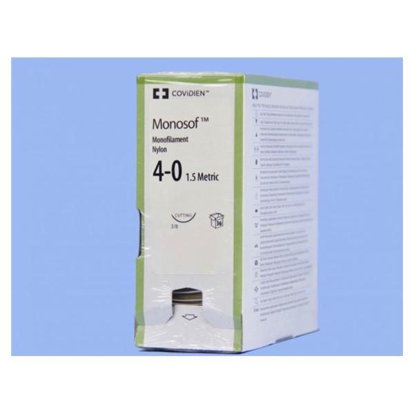 Medtronic MITG-Covidien Suture 4-0 Nylon Pc-11 Monosof Black 18" Monofilament 36/Ca - SN1964