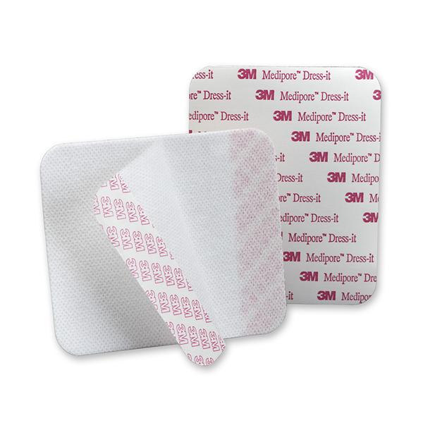 3M Healthcare Dressing Cover Medipore Dress-It Sft Clth 3.78X4" Ns Lf Adhs Non-Adhere 100/Case - 2954