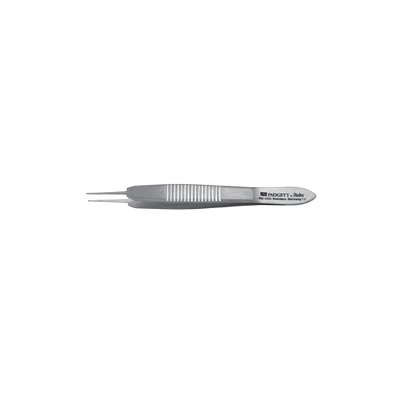 Miltex-Integra Forcep Suture Castroviejo Padgett 4" 0.5Mm Jaw/Tying Platform 1X2 Teeth Ss Ea - PM-4909