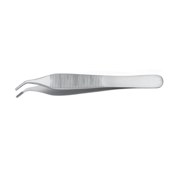 Miltex-Integra Forcep Tissue Adson-Brown Padgett 4-3/4" Angled 9X9 Side Grasping Teeth Ss Ea - PM-6126