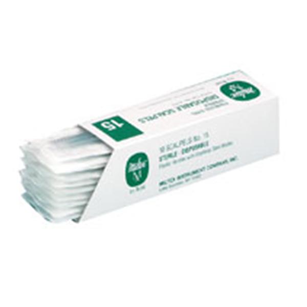 Miltex-Integra Scalpel Surgical #23 Plastic Sterile Disposable 10/Box - 4-423