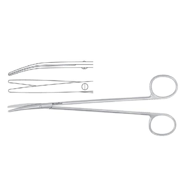 Miltex-Integra Scissors Metzenbaum Meister-Hand 7" Blunt/Blunt Curved Stainless Steel Ea - MH5-182