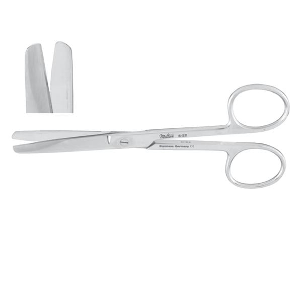 Miltex-Integra Scissors Operating 5-1/2" Blunt/Blunt Straight Standard Stainless Steel Ea - 43977