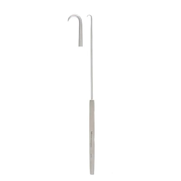 Miltex-Integra Hook Uterine Tenaculum Emmett 9" Small/#1 Half Curve Sharp Point Ss Ea - 30-951