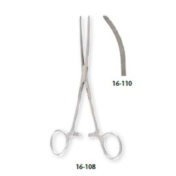 Miltex-Integra Forcep Intestinal Baby Doyen 6-3/4" Curved Diagonal Serrated Stainless Steel Ea - 16-110