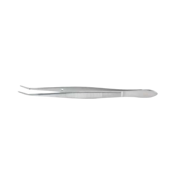 Miltex-Integra Forcep Cilia/Suture Barraquer 4-1/2" 5Mm Platform Smooth Slight Curve Ss Ea - 18-1111