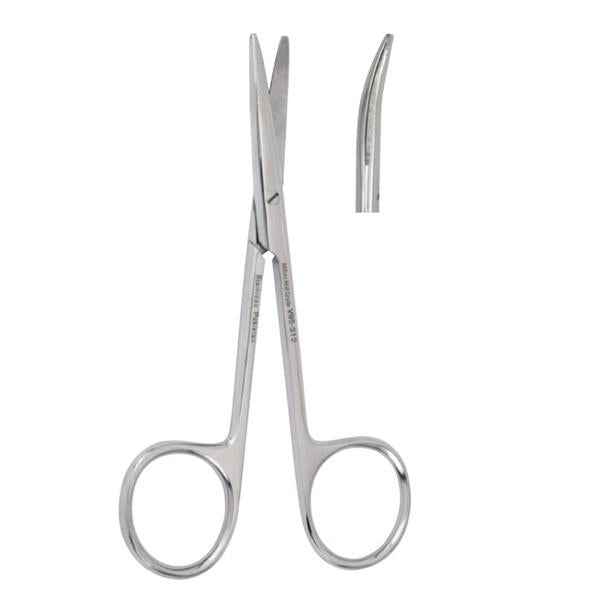 Miltex-Integra Scissors Strabismus Vantage 4" Blunt Curved Standard Stainless Steel Ea - V95-314