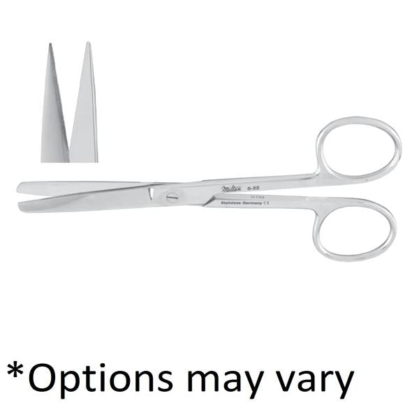 Miltex-Integra Scissors Operating 5" Sharp/Sharp Straight Standard Stainless Steel Ea - 43955