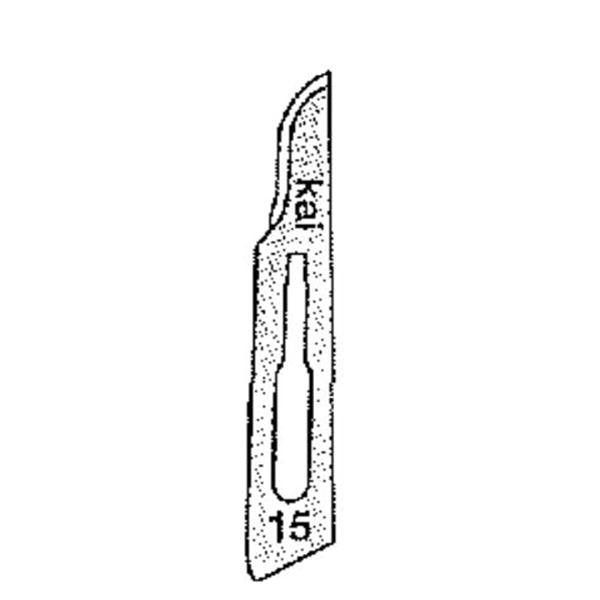 Miltex-Integra Blade Surgical #15 Stainless Steel Sterile Disposable 100/Bx - 4-315