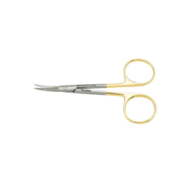 Miltex-Integra Scissors Dissecting Kaye 4-17/32" Blunt/Blunt Serrated Curved Tc Ea - 5-269TC