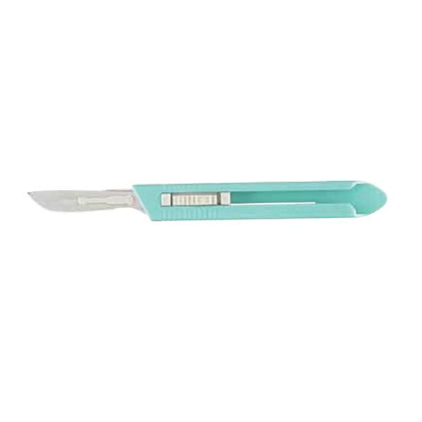 Miltex-Integra Scalpel Surgical #22 Plastic Safety Sterile Disposable 10/Bx - 4-522