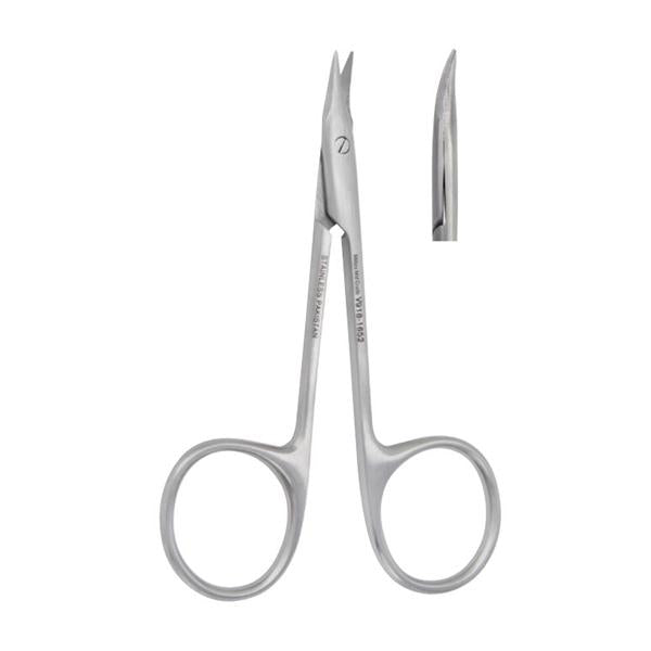 Miltex-Integra Scissors Surgical Gradle Vantage 3-3/4" Sharp Serrated Curved Stainless Steel Ea - V918-1652