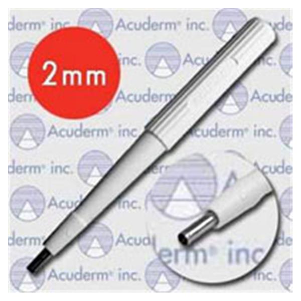 Acuderm Biopsy Punch Acu-Punch 2Mm Ribbed Hollow Handle Ss Bld Disp Strl 25/Bx - P225