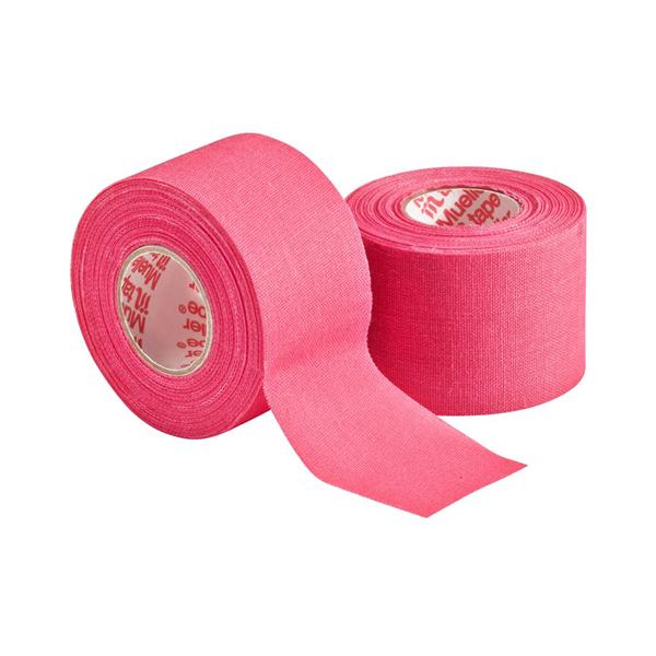 Mueller Sports Medicine Tape Trainers M-Tape Cotton/Zinc Oxide 1.5"X10Yd Adhesive Pink 32/Ca - 130830