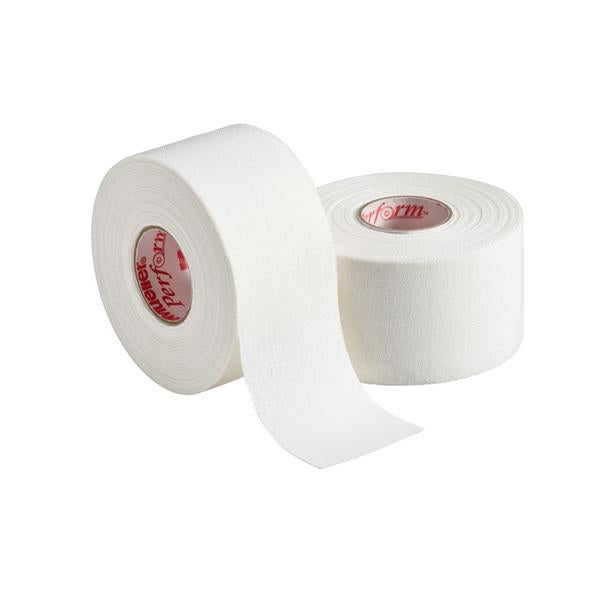Mueller Sports Medicine Tape Trainers Perform Cotton/Zinc Oxide 1.5"X15Yd Adhesive White 32/Cs - 130162
