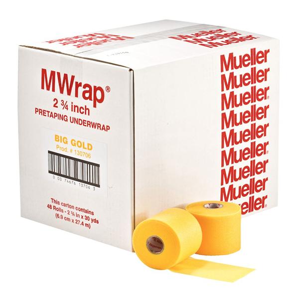 Mueller Sports Medicine Underwrap Athletic Foam 2.75"X30Yd Self-Adhesive Gold 48/Ca - 130706