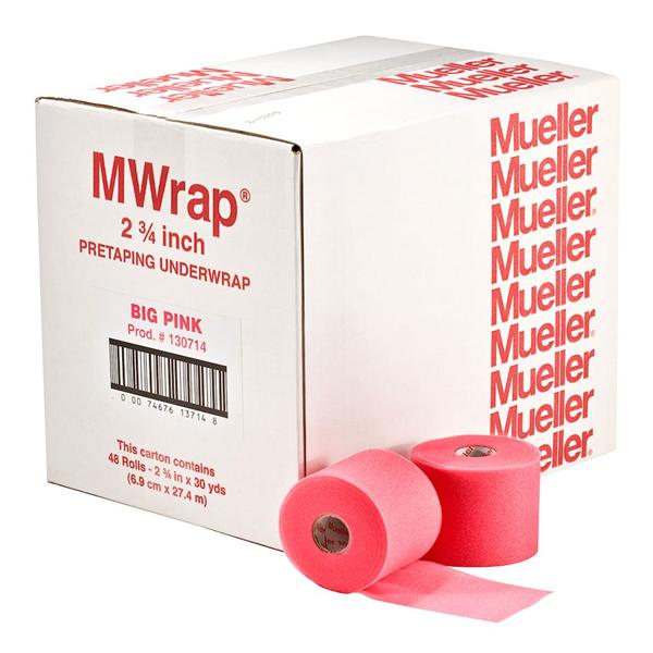Mueller Sports Medicine Underwrap Athletic Foam 2.75"X30Yd Self-Adhesive Pink 48Rl/Ca - 130714
