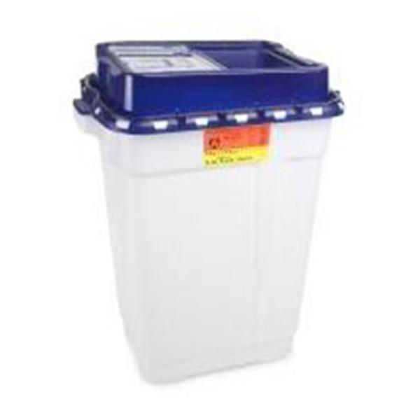 Becton-Dickinson Container Sharps Recykleen 19Gal Plastic Blue/White 5/Case - 305328