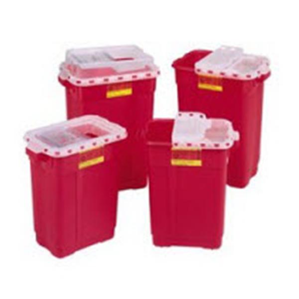 Becton-Dickinson Container Sharps 19Gal X-Large Plastic Red/Clear Ea, 5 Ea/Ca - 305609