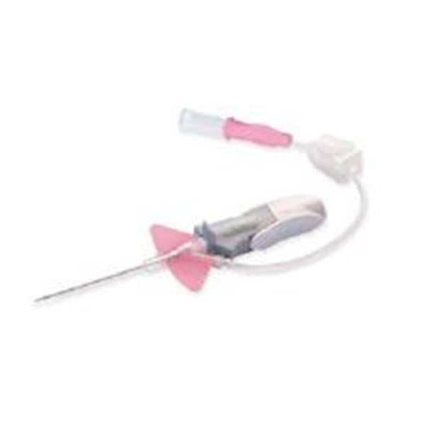 Becton-Dickinson Catheter Iv Nexiva Shielded 20Gx1" 1" With Wings Pink 20/Box, 4 Bx/Ca - 383516