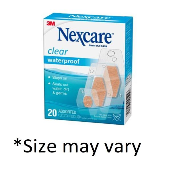 3M Healthcare Bandage Film Nexcare Assorted Sizes Clear 50/Box, 24 Bx/Ca - 432-50-3