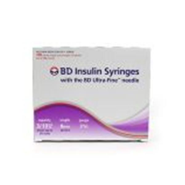Becton-Dickinson Syringe/Needle 0.3Cc 31Gx6Mm Ultra-Fine Insulin Conventional 100/Bx, 5 Bx/Ca - 324909