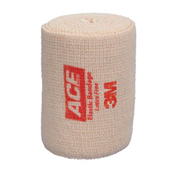 3M Healthcare Bandage Ace 3"X5Yd Stretch Rubber/Elastic Beige Latex Non-Sterile 10/Bx, 5 Bx/Ca - 207432
