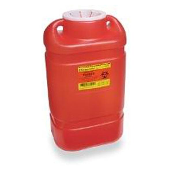 Becton-Dickinson Container Sharps 5Gal 1-Piece/X-Large Plastic Red/Clear Each, 8 Ea/Ca - 305491