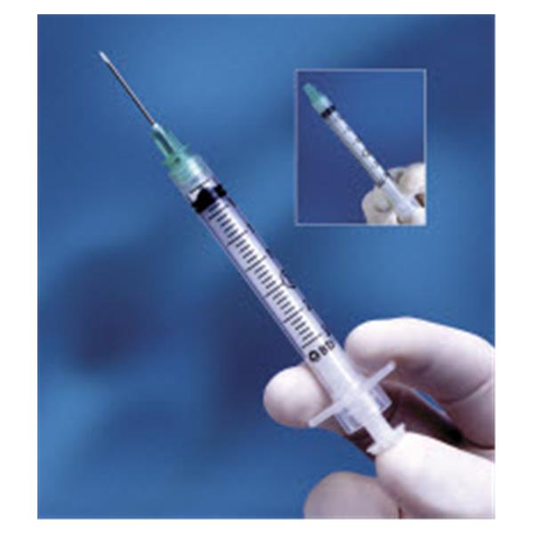 Becton-Dickinson Syringe/Needle 3Cc 21Gx1-1/2" Integra Safety Shelf Pack 100/Bx, 4 Bx/Ca - 305274