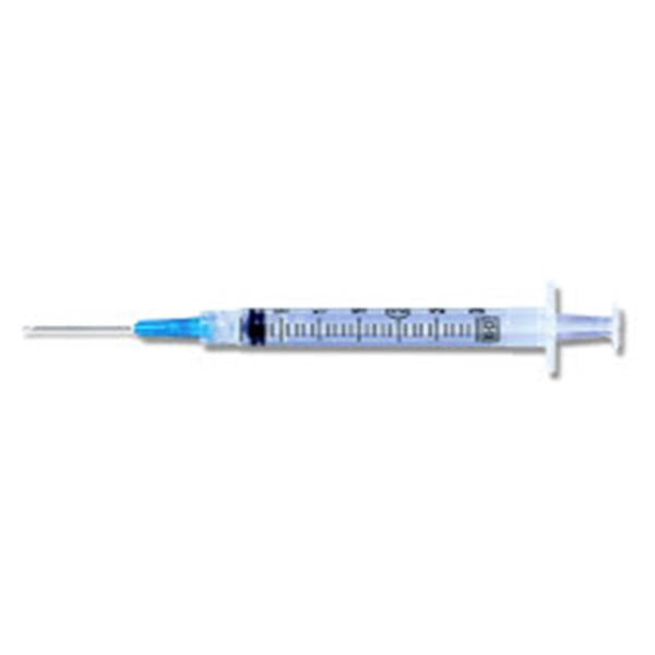 Becton-Dickinson Syringe/Needle 3Cc Luer Lock 20Gx1" Conventional 100/Bx, 8 Bx/Ca - 309578
