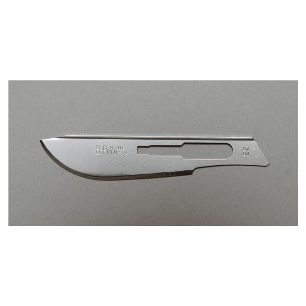 Bard Parker Blade Surgical Bard-Parker #22 Rib Back Design Carbon Steel Sterile Disp 50/Pk, 3 Pk/Ca - 371122