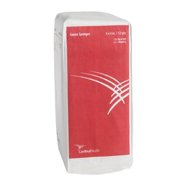 Cardinal Health Sponge Gauze Premium 100% Cotton 4X4" 12 Ply Woven Non-Sterile Lf 200/Bg, 10 Bg/Ca - C-NSG4412