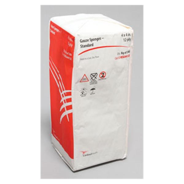 Cardinal Health Sponge Gauze Standard 100% Cotton 4X4" 12 Ply Standard Wvn Ns Lf 200/Bag, 10 Bg/Ca - C-NSG4412E