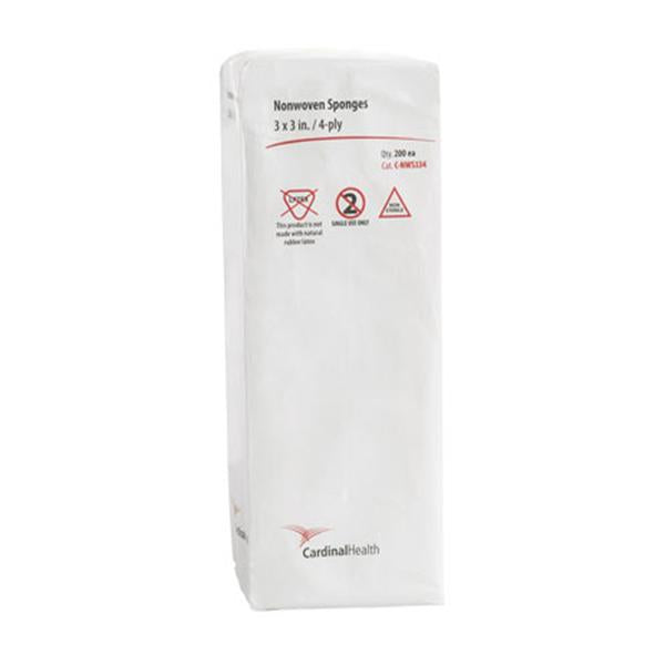 Cardinal Health Sponge All Purpose Rayon/Polyester Blend 3X3" 4 Ply Nwvn Non-Sterile Lf 200/Bag, 20 Bg/Ca - C-NWS334