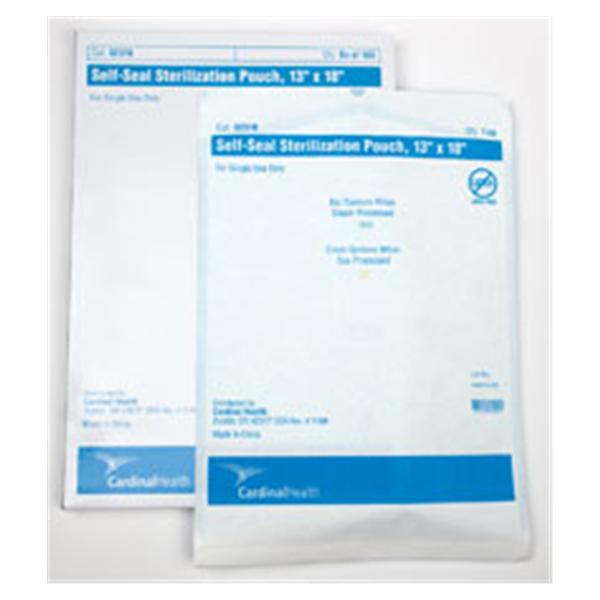 Cardinal Health Pouch Sterilization 13 In X 18 In Blue / White 100/Box, 4 Bx/Ca - 92318