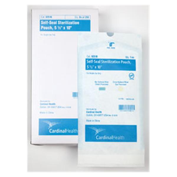 Cardinal Health Pouch Sterilization 5.5 In X 10 In Blue / White 200/Bx, 4 Bx/Ca - 92510