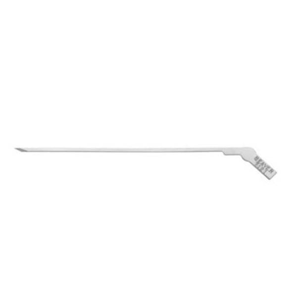 Beaver-Visitec Int Blade Myringotomy Downward Cut 45 Degree Offset Narrow Shaft Sterile Disp 6/Ca - 377121