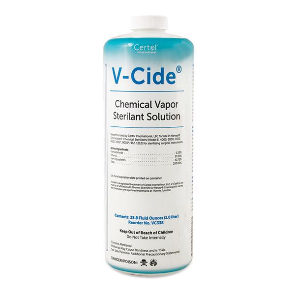 Certol International Solution Sterilant V-Cide 1 Liter Ea, 16 Ea/Ca - VC338-1